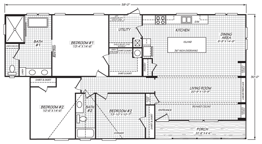 Harvester Double Wide 